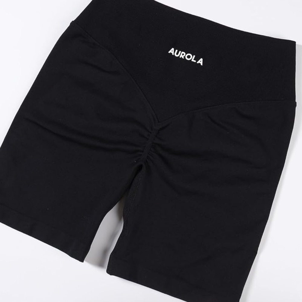 Aurola Seamless Scrunch Biker Shorts Workout Fitness
